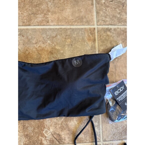 Cotton On Body Side Gathered Midi Bandeau Bikini Top Black Size Medium - Picture 5 of 9